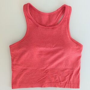🍉RARE COLOR🍉 Lululemon Size 6 Ebb to Street Crop Tank Watermelon Red